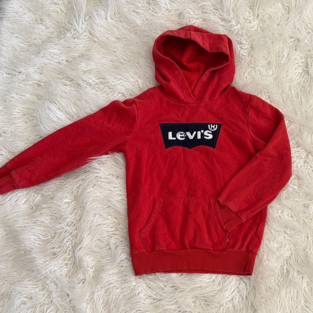 Levi's Kids Red Hoodie with Logo